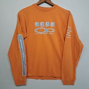 Vintage Op Ocean Pacific Surf Shirt Youth Large Orange Long Sleeve Y2K Surfwear